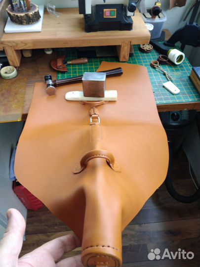 Чехол для охотничьего ружья из натуральной кожи