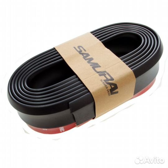 Губа на бампер универсальная черная Samurai