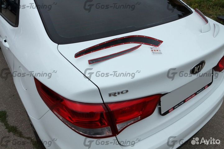 Тюнинг Реснички на Заднюю Оптику для Kia Rio 3