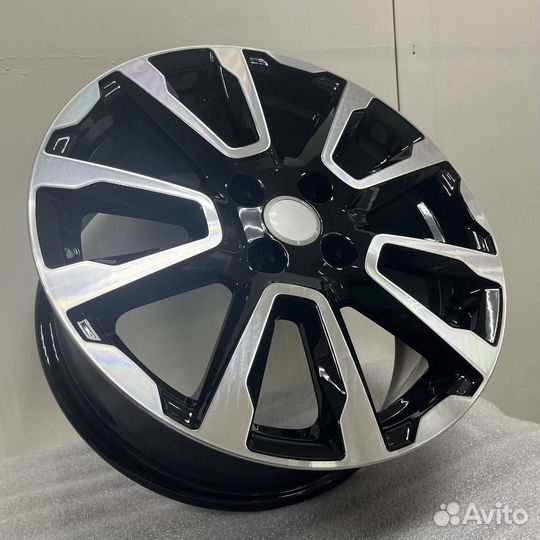 Литые диски R16 4/100 кик кс1026 Алмаз черный