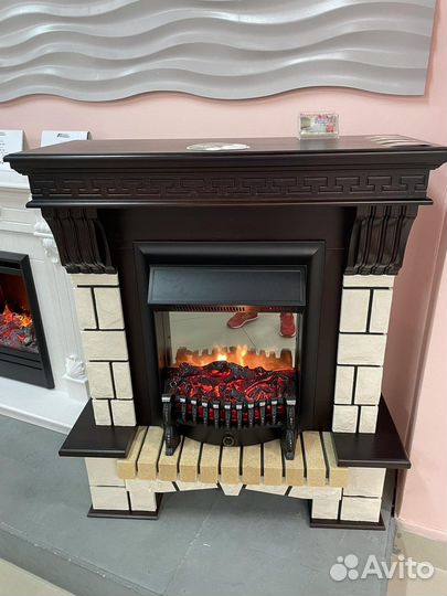 Электрокамин с эффектом пламени бу