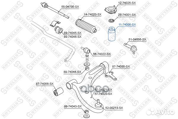 Пыльник амортизатора переднего Nissan Almera N16E