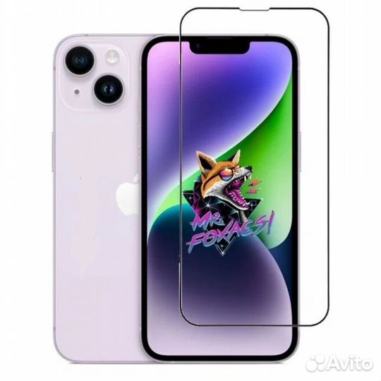 Защитное стекло для Apple iPhone 14 Red #366776