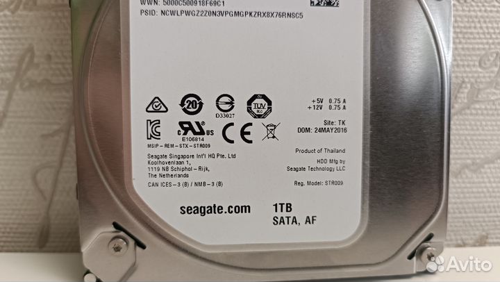 Жесткий диск 1 тб Seagate Barracuba