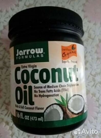Jarrow кокосовое натурал масло д ухода,еды Обмен