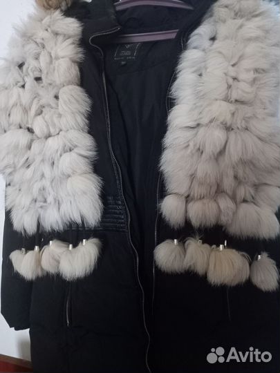 Шарф из кусочков меха