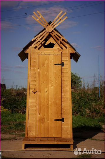 Уличный туалет деревянный ACC334