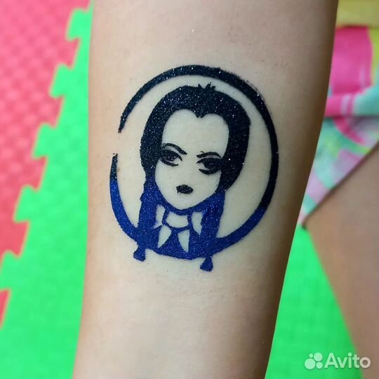 Аквагрим, блеск-тату