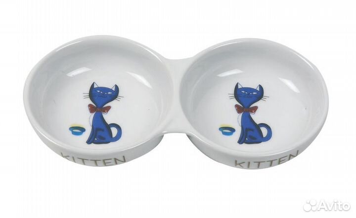 Flamingo Миска фарфор. двойная дкошек 24см