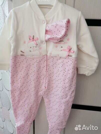 Детские вещи пакетом для девочки от 0 до 6 мес