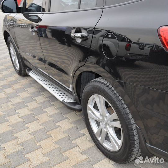 Пороги (подножки) Almond для geely Emgrand X7