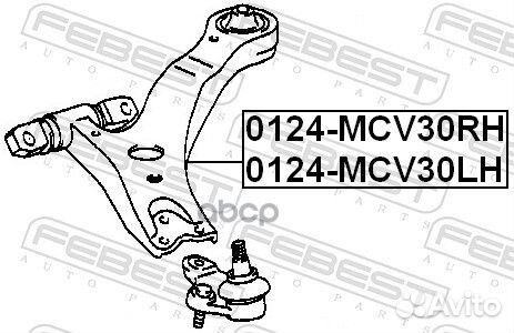 Рычаг передний левый (toyota camry ACV3#/MCV3#