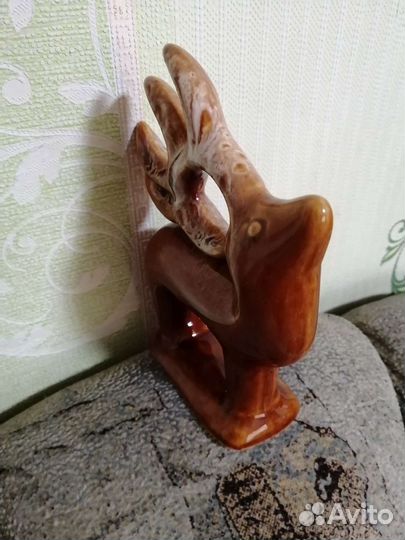 Статуэтка СССР керамика лось, 18х14см