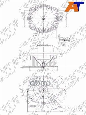 Мотор отопителя салона isuzu ELF NQR 03-09/bogd