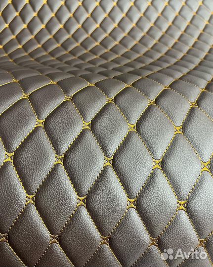 Экокожа LUX (Шоколад) & Ромб бабочка