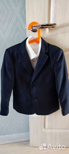 Школьный костюм для мальчика 122 синий