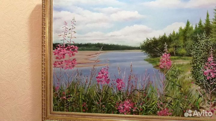 Картина, Иван-чай цветёт'' 2023г