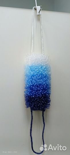 Мочалка ручной работы в двойную нить