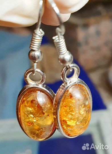 Украшения из янтаря серьги и кулоны
