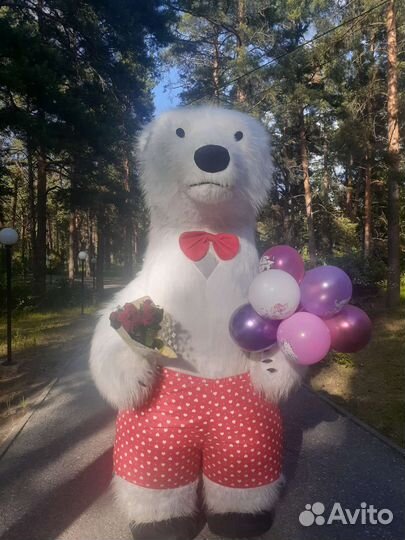 Ростовые куклы Белый Мишка на ваше мероприятие