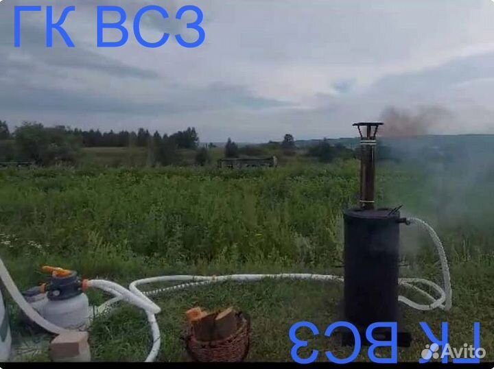 Дровяной водонагреватель для бассейна