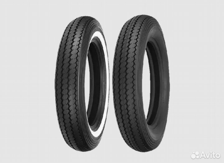 Покрышка shinko 240 MT90-16 белая двойная полоса