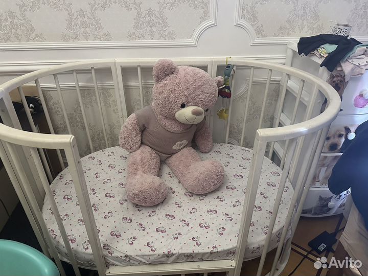 Детская кровать трансформер круглая