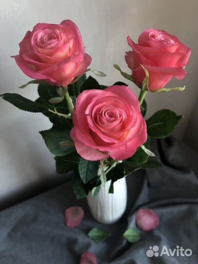 Розы из холодного фарфора