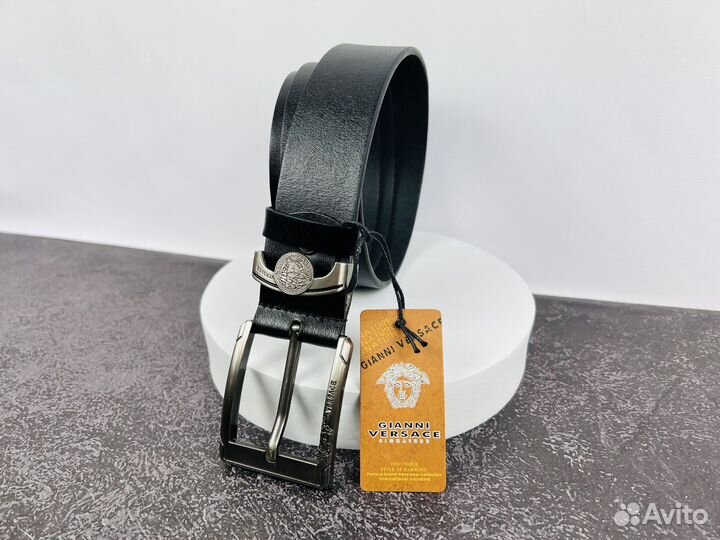 Ремень мужской кожаный