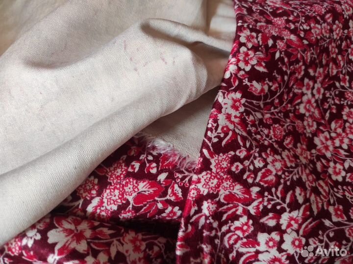 Фланель ссср,фланель для халатов,ткань ссср,2вида