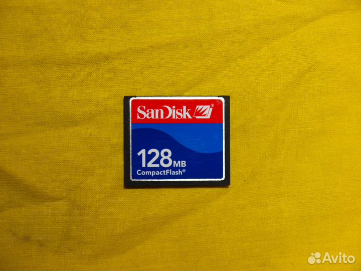Карта памяти Compact Flash (CF) SanDisk 128 Mb