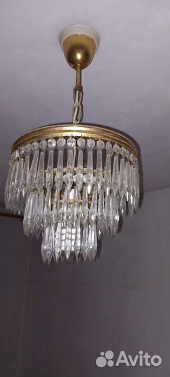 Люстра хрустальная чехословакия СССР