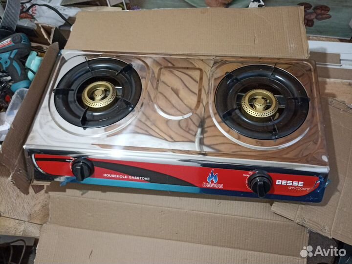 Газовая плита новая 2х камфорочная