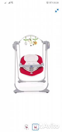 Детская кресло качель chicco