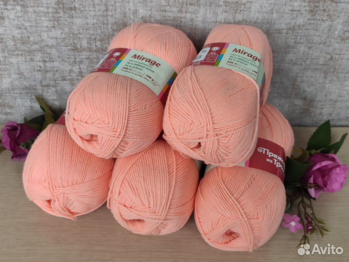 Мягкая полушерсть с мериносом 5 мотков