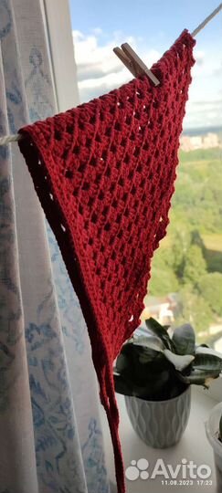 Вязаная косынка