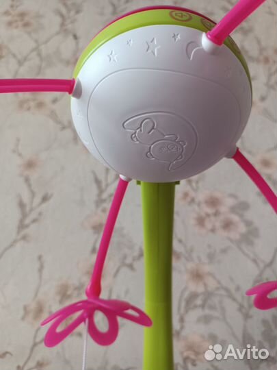 Мобиль на кроватку с проектором и ночником