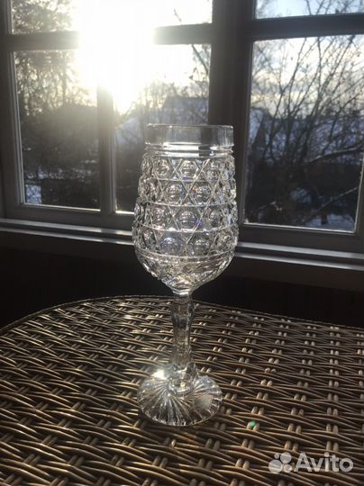 Фужер, кубок, ваза, алмазная грань