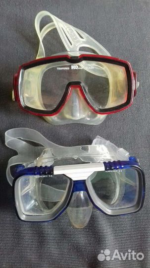 2 маски для сноркелинга парой (п/плавания)