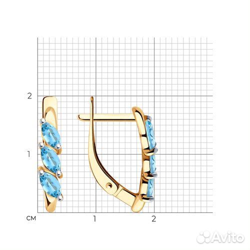 Серьги Diamant из золота, 51-320-02012-1