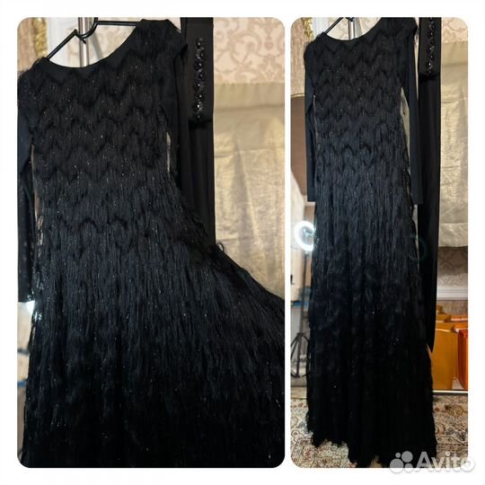 Вечернее черное платье