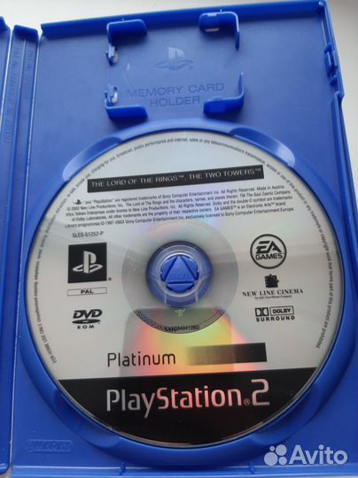 The Lord of the rings the two towers для Sony PS 2