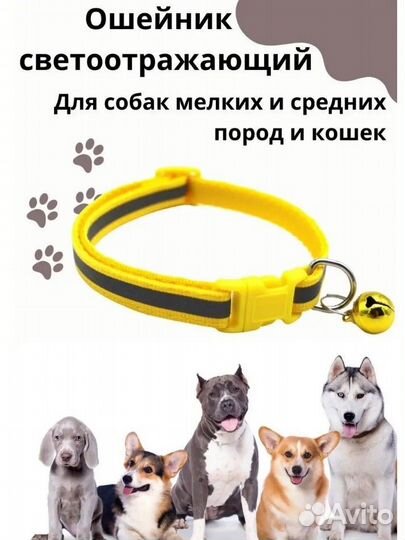 Ошейник светоотражающий