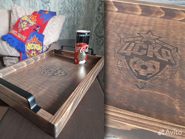 Поднос цска /Подарок для болельщика /фанату цска