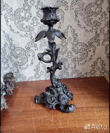 Каслинское литье.Подсвечник.1982 год