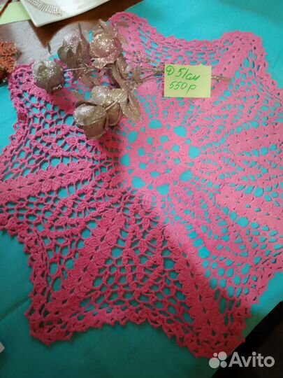 Вязаные салфетки