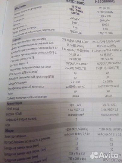 Телевизор Dexp smart tv 81 см бу