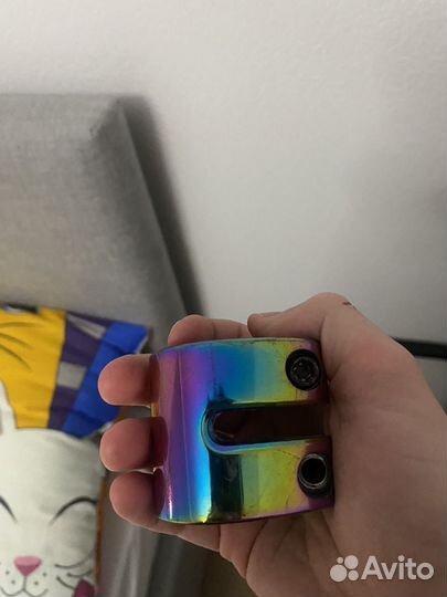 Руль для трюкового самоката и зажим