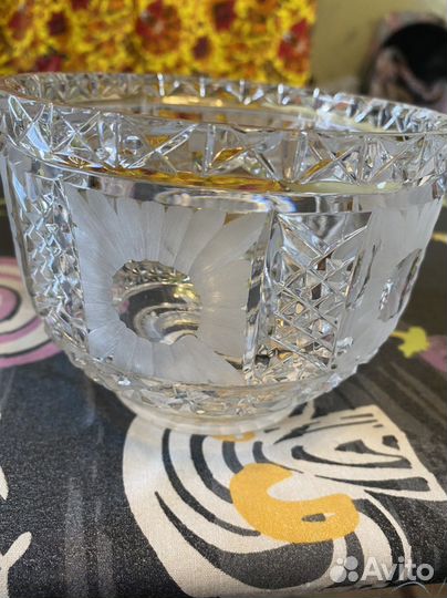 Конфетница хрусталь СССР