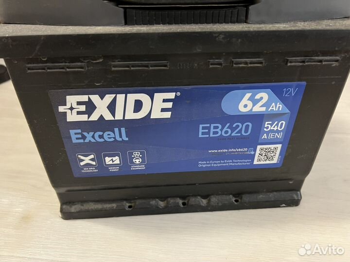Аккумулятор автомобильный exide